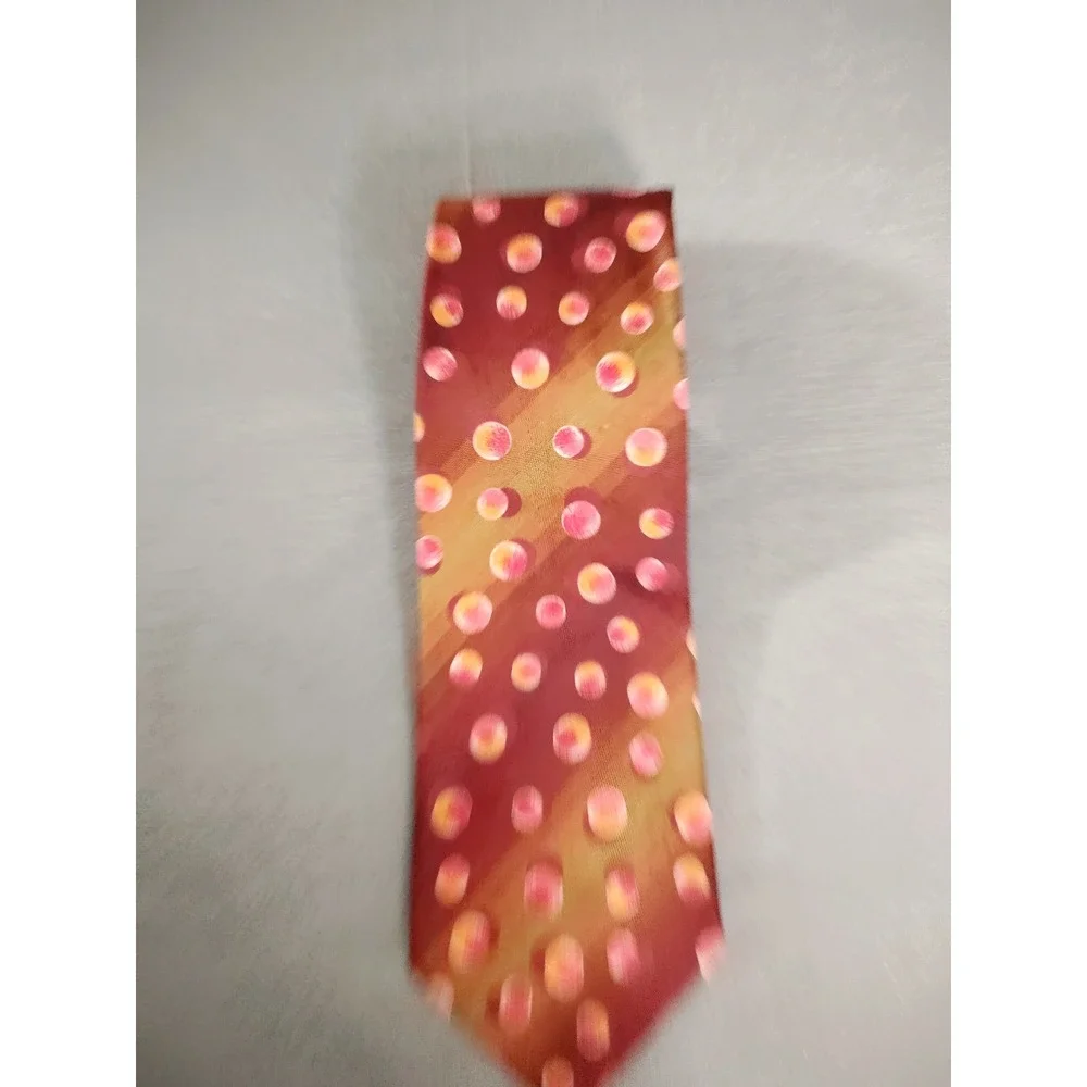 Hugo Boss Silk Tie Men Rainbow Ombre Abstract Made in Italy 57